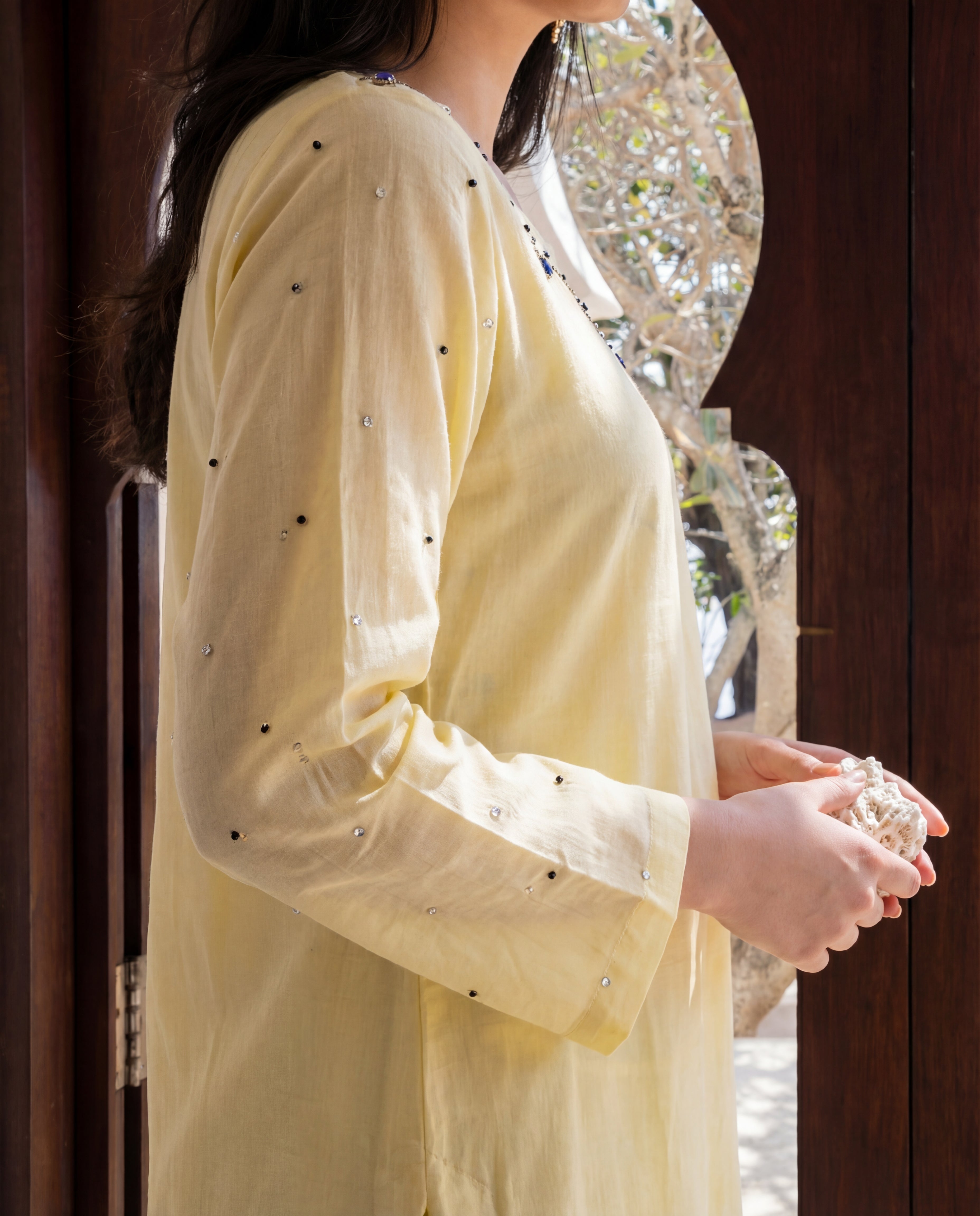 Azmira Lemon Premium Fabric Pakistani Summer Dresses - Sahiba-clothing - 4