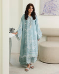 Azure Botanica Organza Women Clothing - Roheenaz - 1