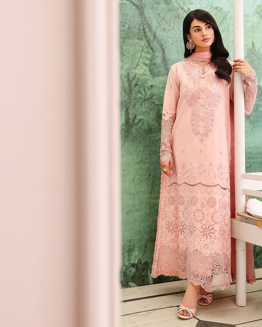 Azure Elan Organza Women Clothing - Roheenaz - 2