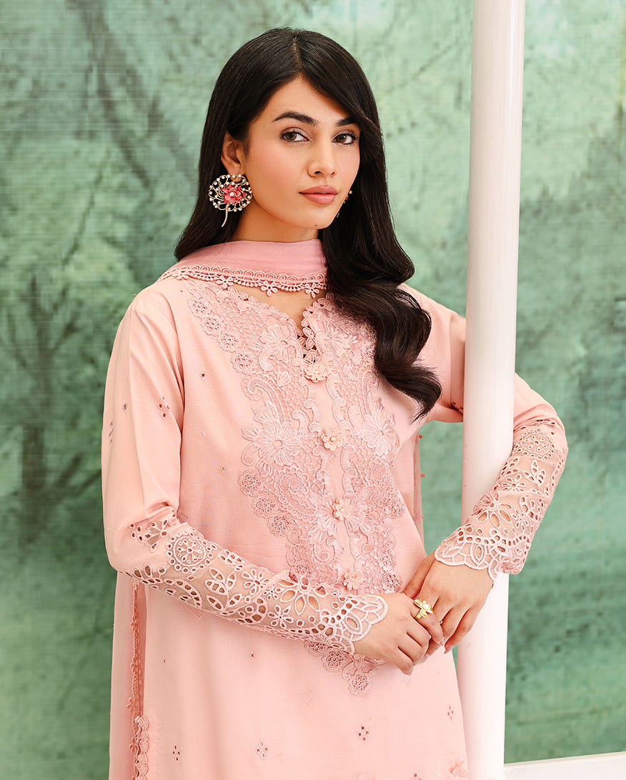Azure Elan Organza Women Clothing - Roheenaz - 3