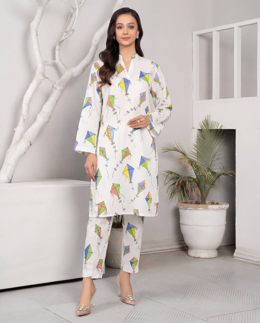 Basant Premium Fabric Pakistani Summer Dresses - Sahiba-clothing - 1