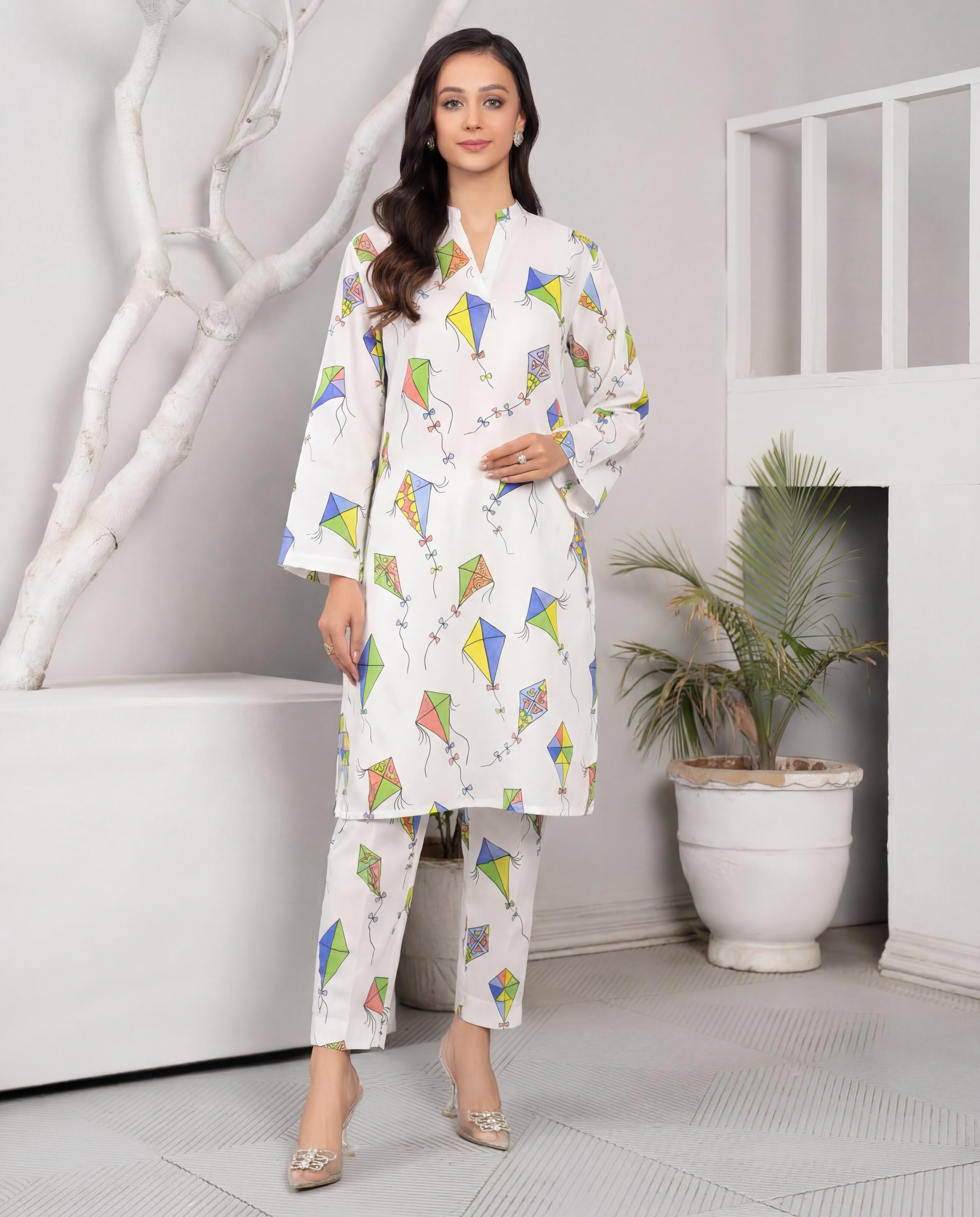 Basant Premium Fabric Pakistani Summer Dresses - Sahiba-clothing - 1