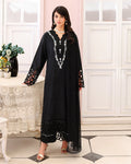 Black Lace Organza Women Clothing - Roheenaz - 1