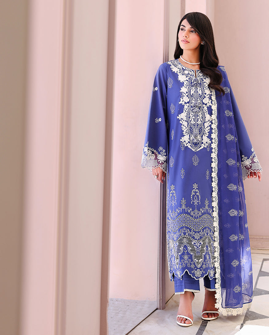 Blanc Mirage Organza Women Clothing - Roheenaz - 5