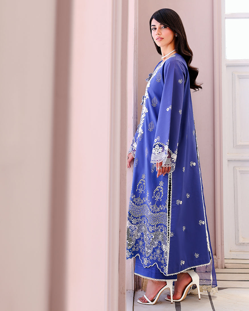 Blanc Mirage Organza Women Clothing - Roheenaz - 2