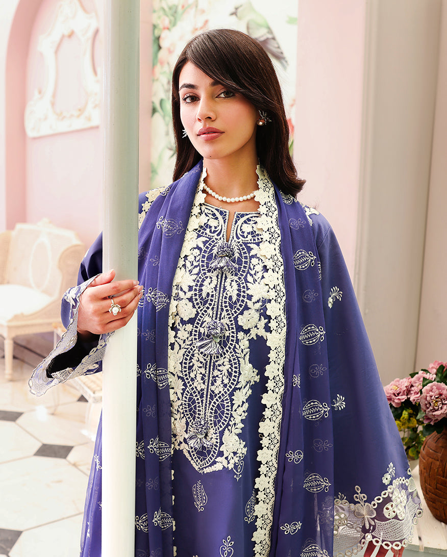 Blanc Mirage Organza Women Clothing - Roheenaz - 3