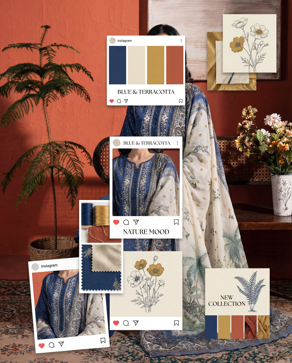 Blessing Premium Fabric Pakistani Summer Dresses - Sahiba-clothing - 7