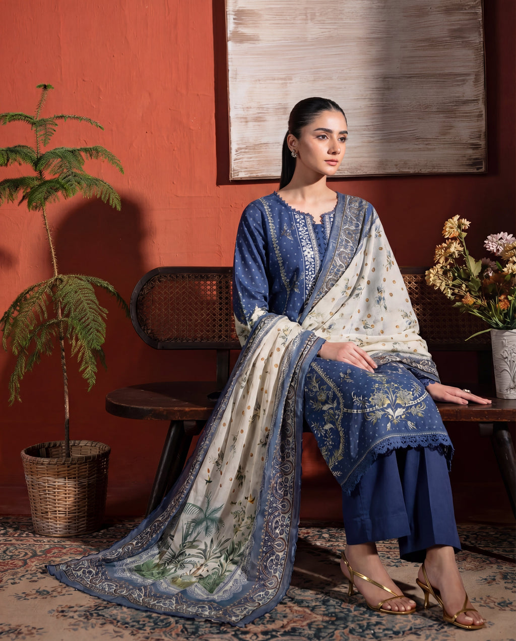 Blessing Premium Fabric Pakistani Summer Dresses - Sahiba-clothing - 5