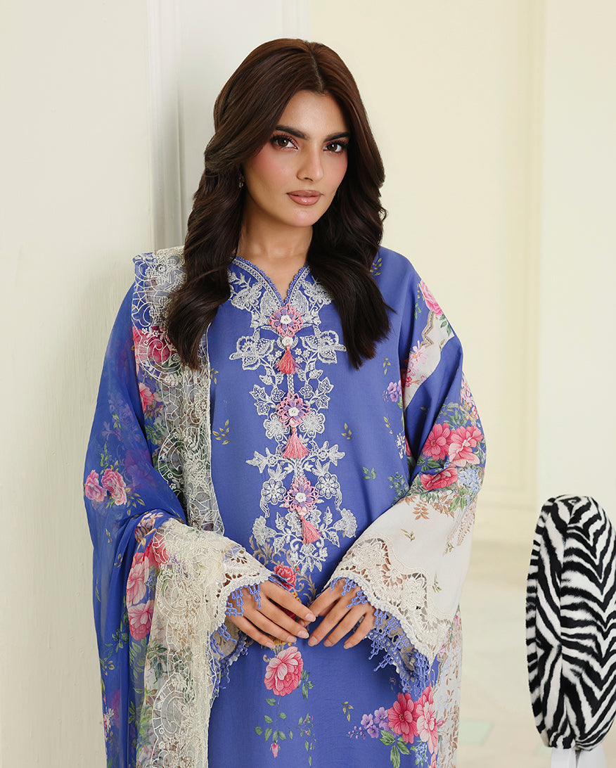 Bloom Portrait Organza Women Clothing - Roheenaz - 3