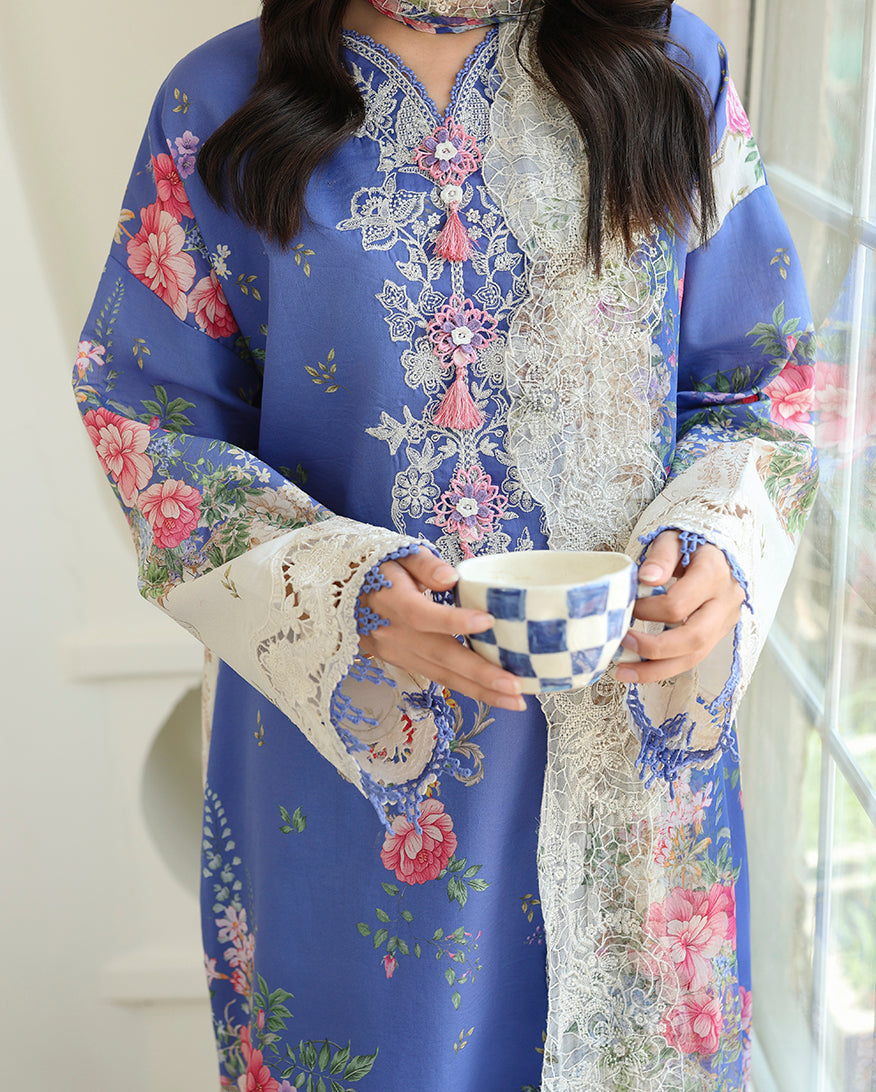 Bloom Portrait Organza Women Clothing - Roheenaz - 4