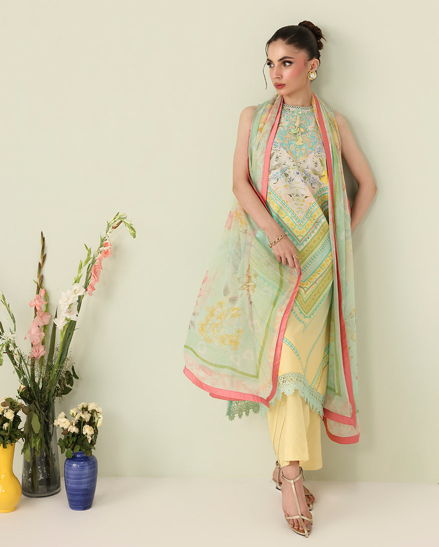 Bloomed Muse Organza Women Clothing - Roheenaz - 4