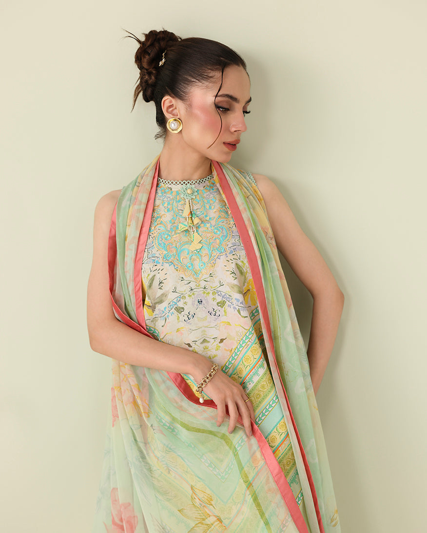 Bloomed Muse Organza Women Clothing - Roheenaz - 3