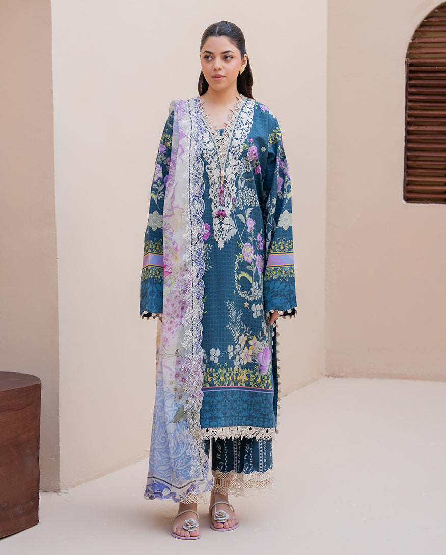 Blossom Drift Organza Women Clothing - Roheenaz - 1