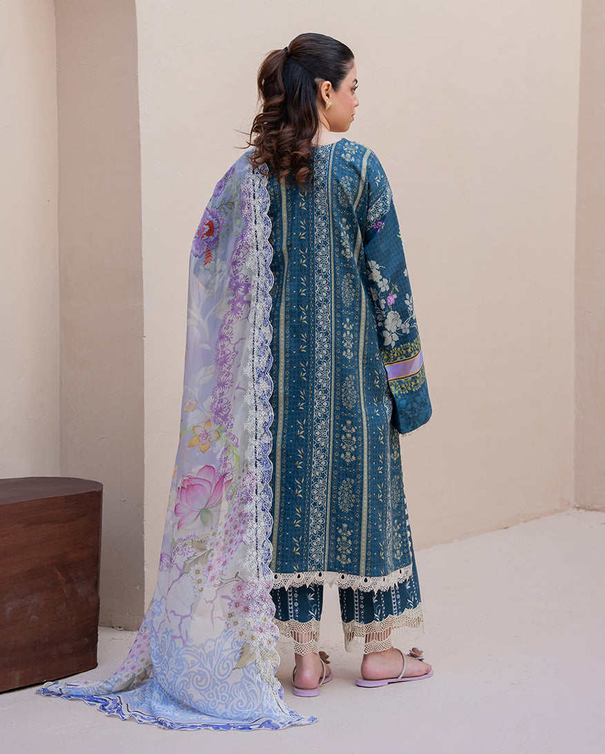 Blossom Drift Organza Women Clothing - Roheenaz - 3