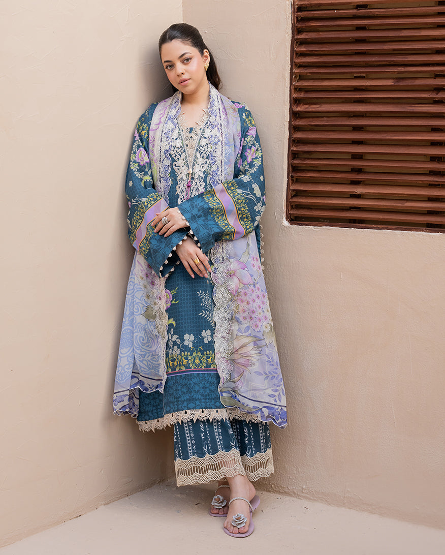 Blossom Drift Organza Women Clothing - Roheenaz - 2