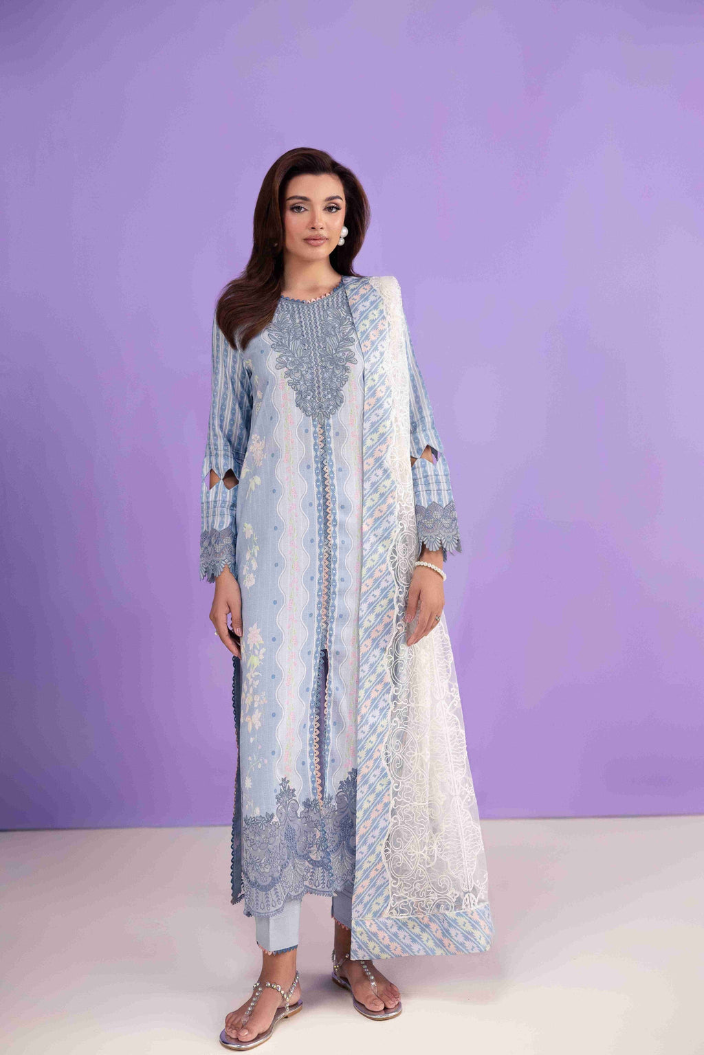 MEIRA AP-02 Cotton Pakistani Summer Dresses - aabyaan - 1