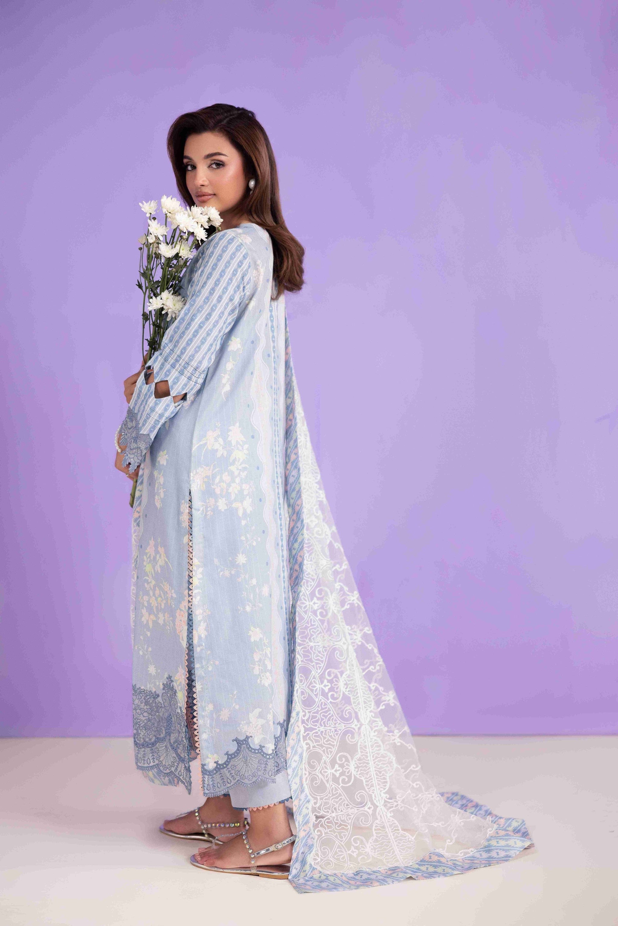 MEIRA AP-02 Cotton Pakistani Summer Dresses - aabyaan - 2