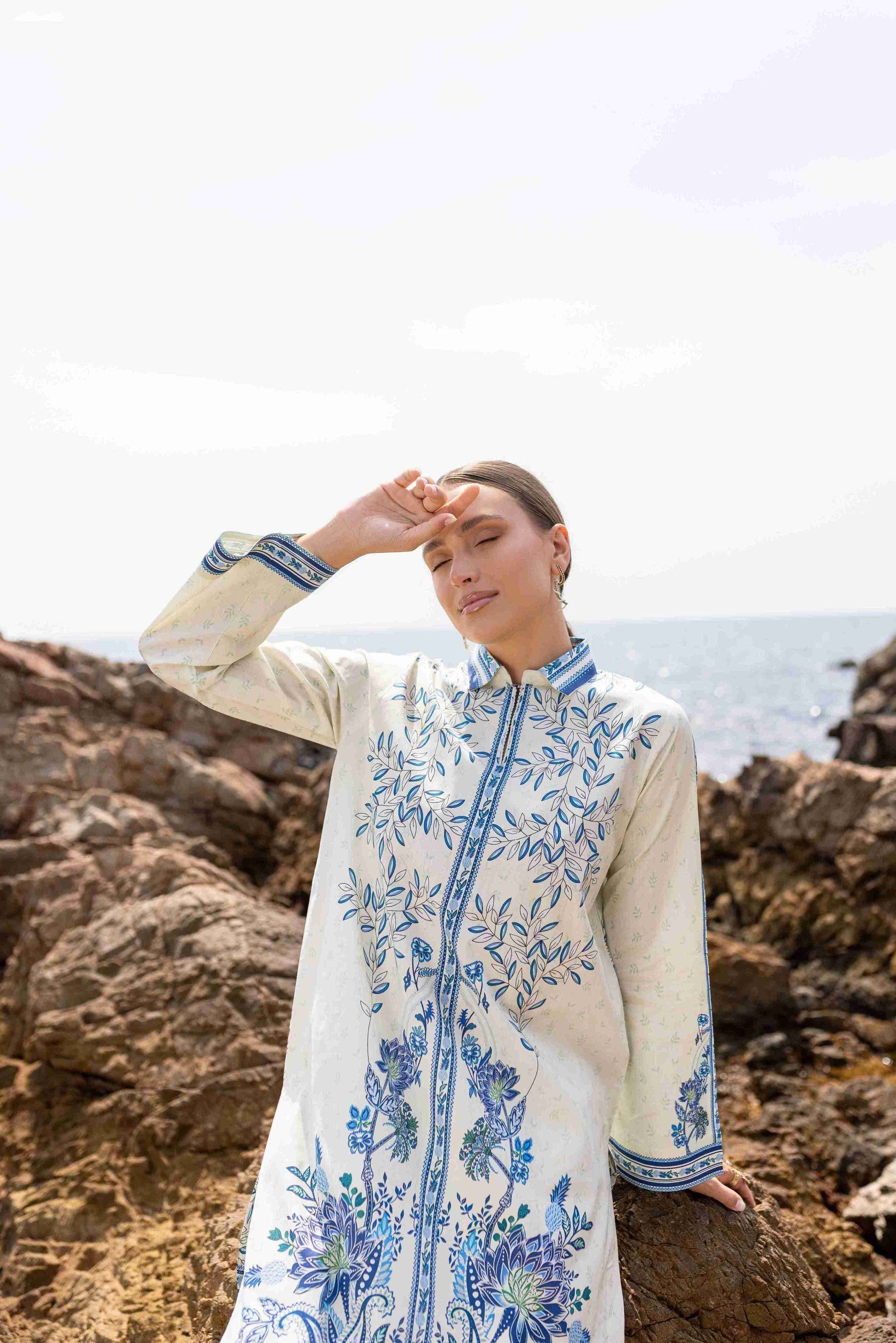 MIRAE AC-03 Cotton Pakistani Summer Dresses - aabyaan - 6