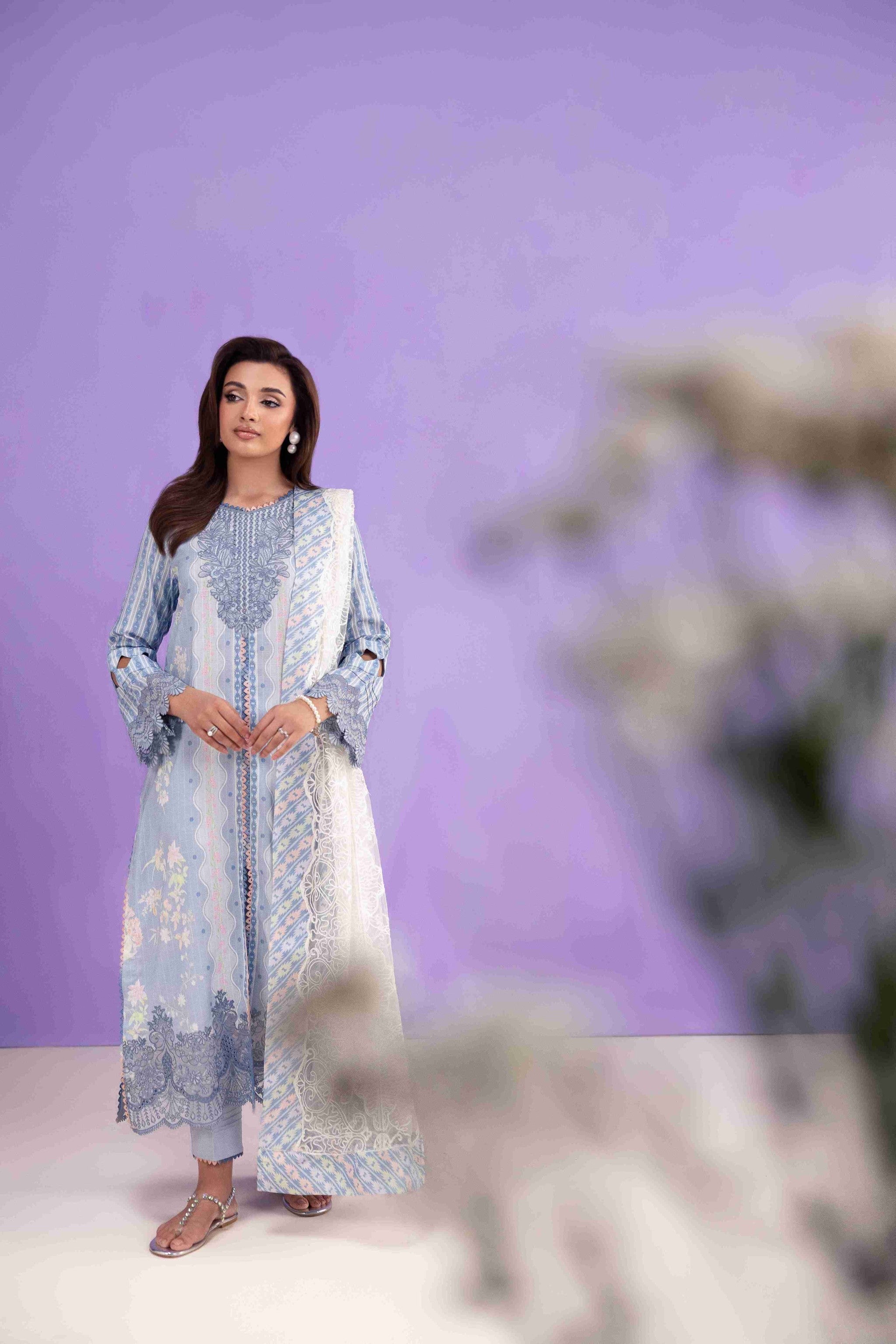 MEIRA AP-02 Cotton Pakistani Summer Dresses - aabyaan - 5