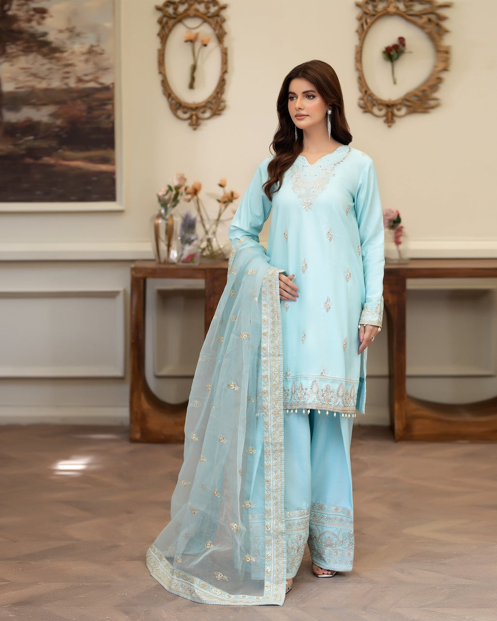 BLUE CRUSH - NP 12 Organza Pakistani Summer Dresses