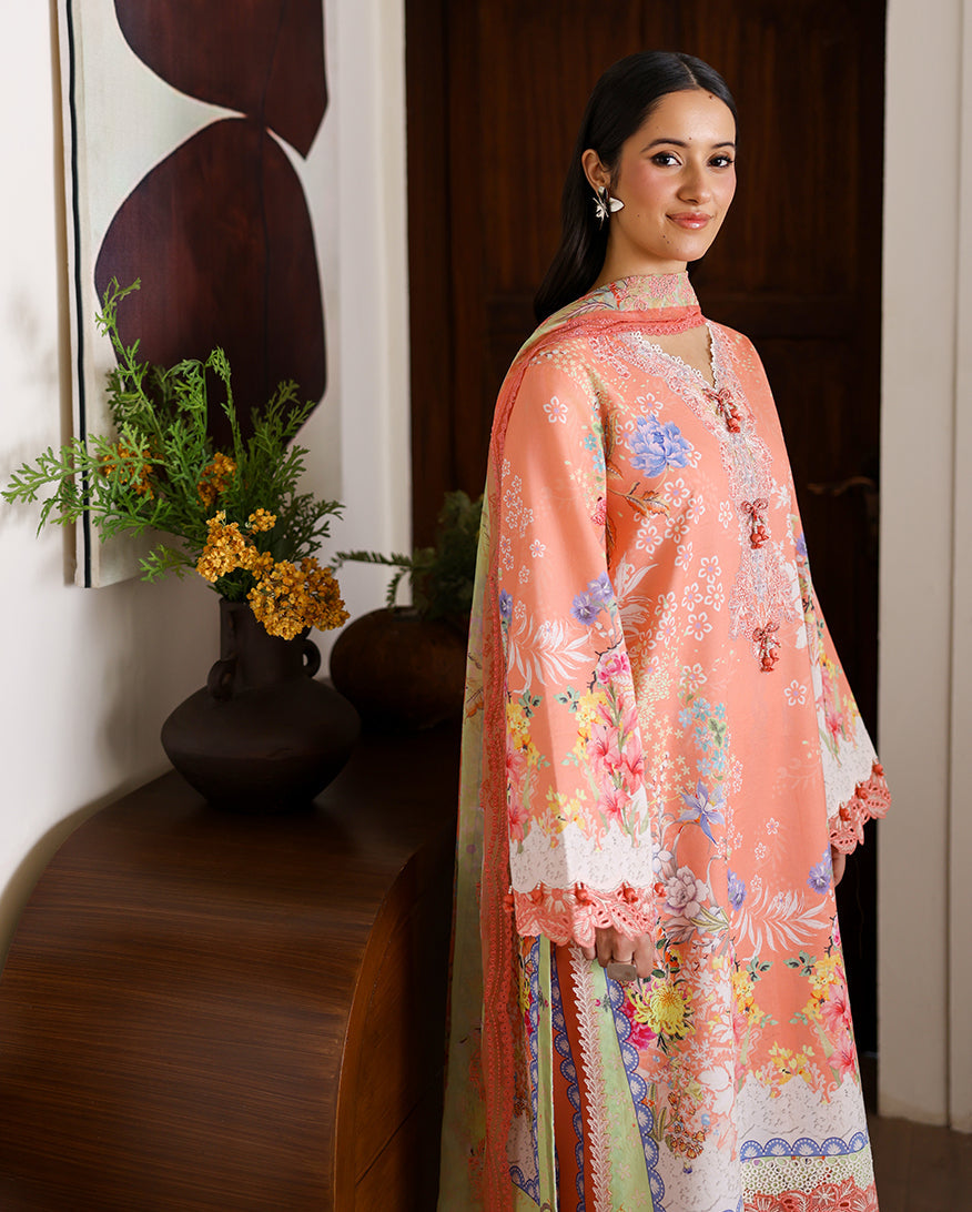 Blush tale Organza Women Clothing - Roheenaz - 4