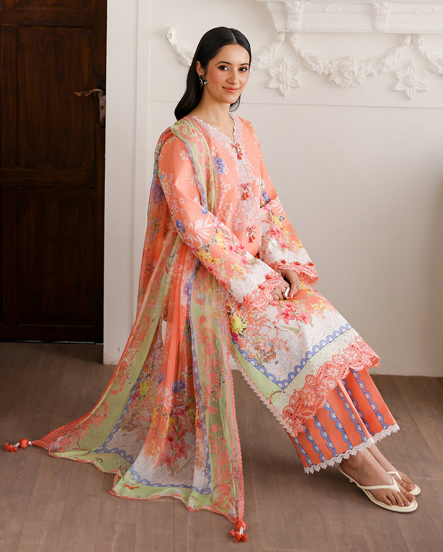 Blush tale Organza Women Clothing - Roheenaz - 6