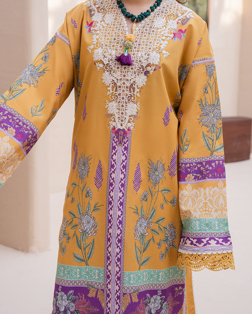 Camellia Charm Organza Women Clothing - Roheenaz - 4