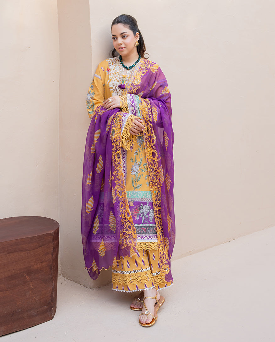 Camellia Charm Organza Women Clothing - Roheenaz - 2