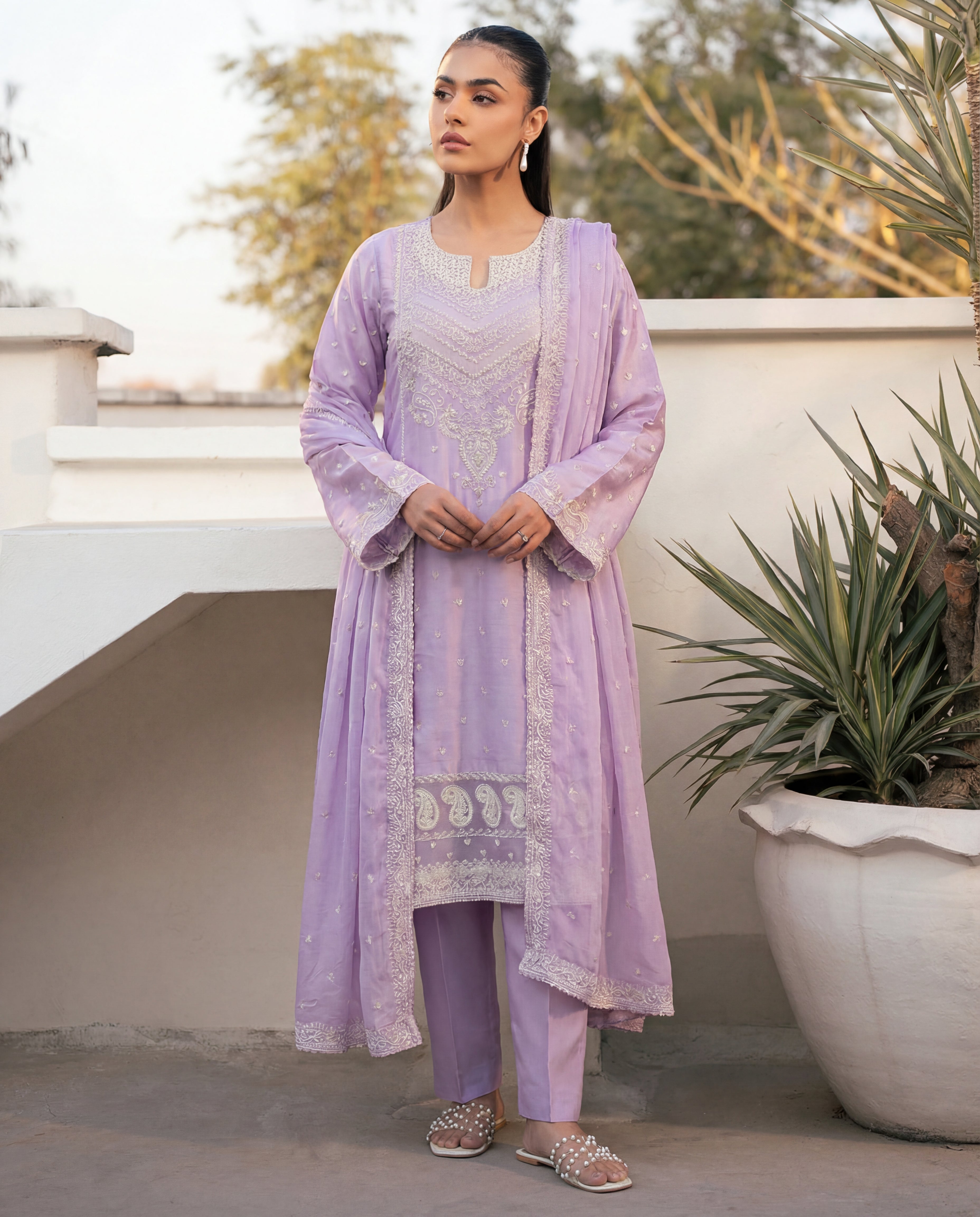 Camira Lailac Premium Fabric Pakistani Summer Dresses - Sahiba-clothing - 1