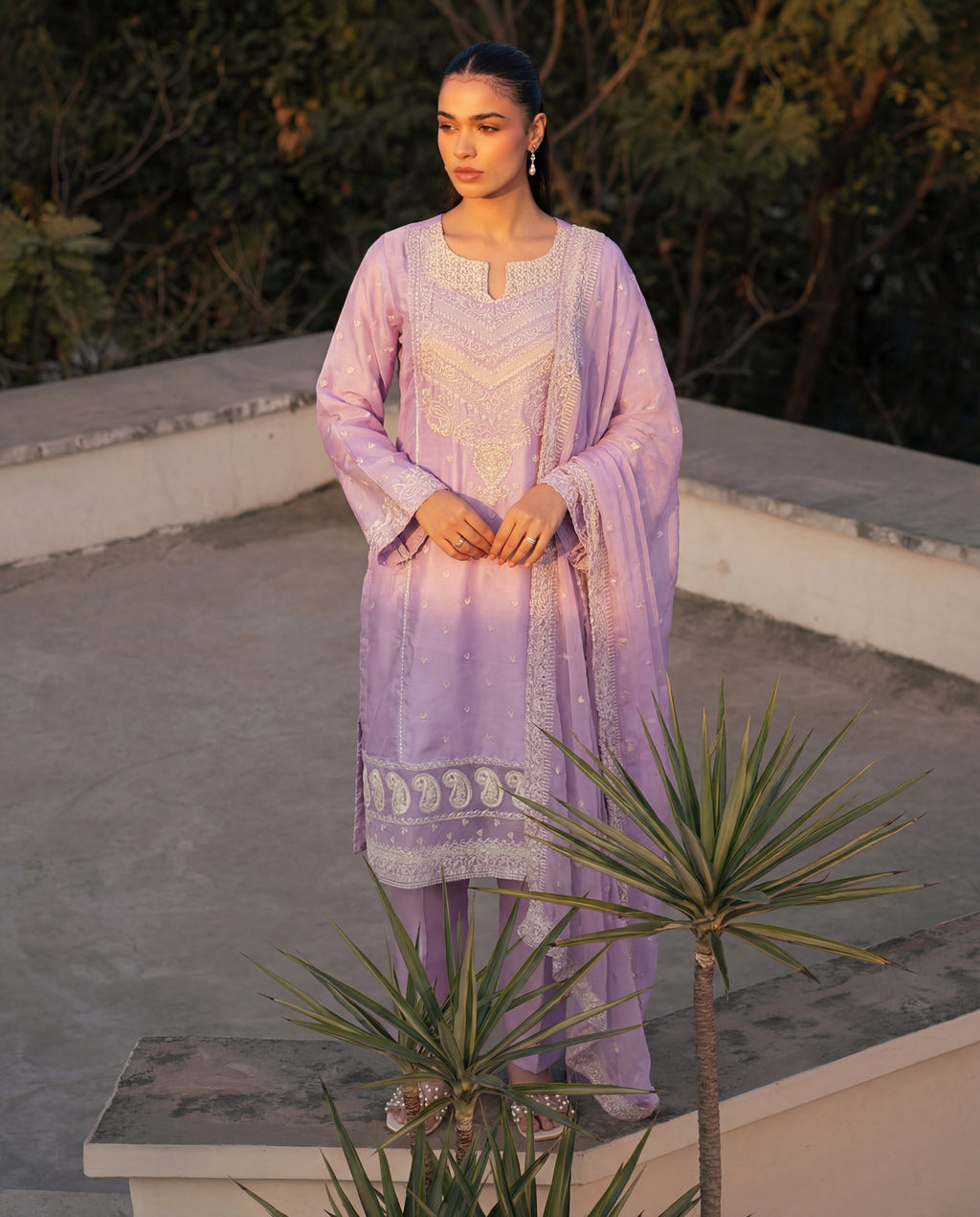 Camira Lailac Premium Fabric Pakistani Summer Dresses - Sahiba-clothing - 5