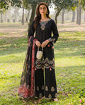 Carnation Black Premium Fabric Pakistani Summer Dresses - Sahiba-clothing - 1