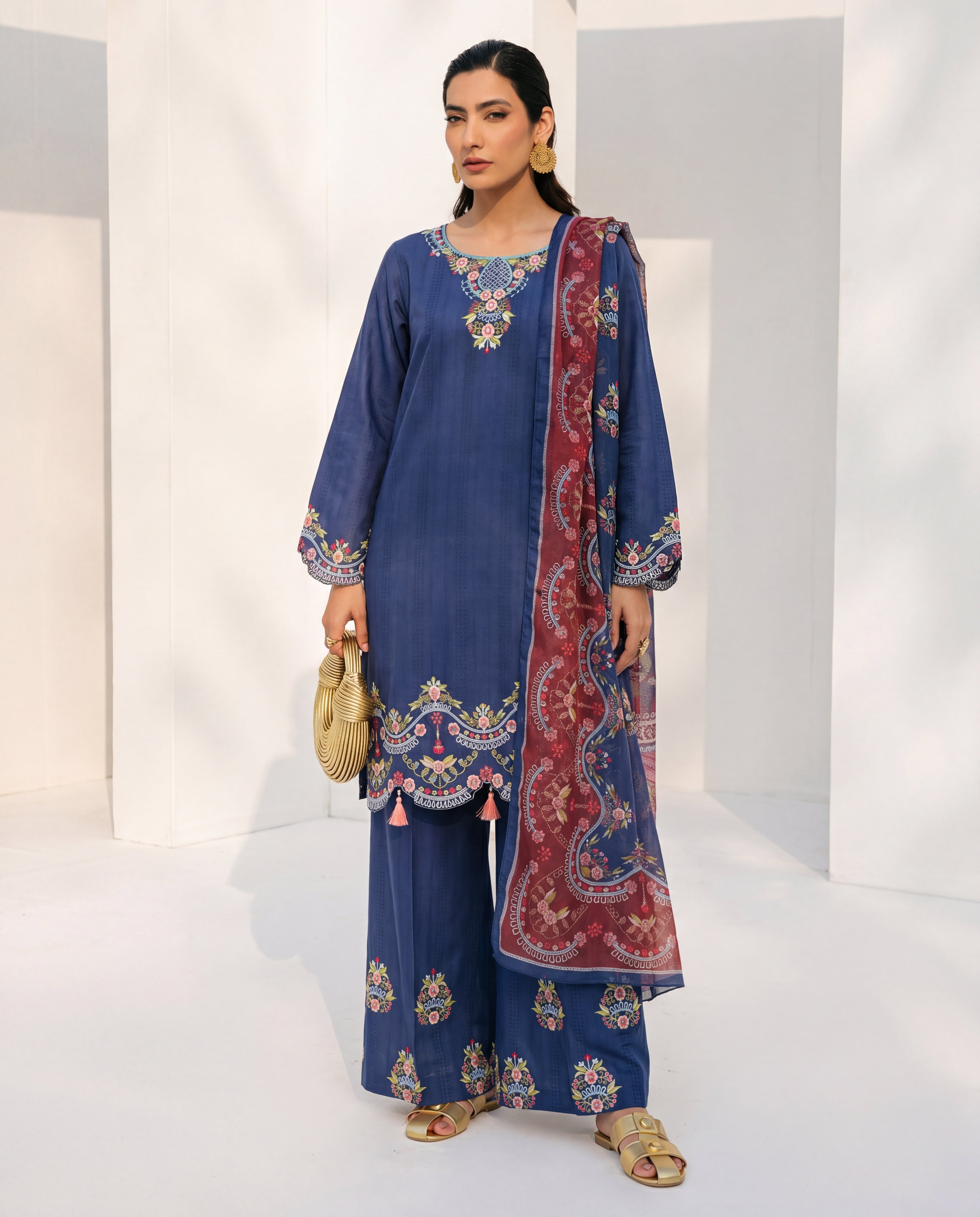 Carnation Premium Fabric Pakistani Summer Dresses - Sahiba-clothing - 8