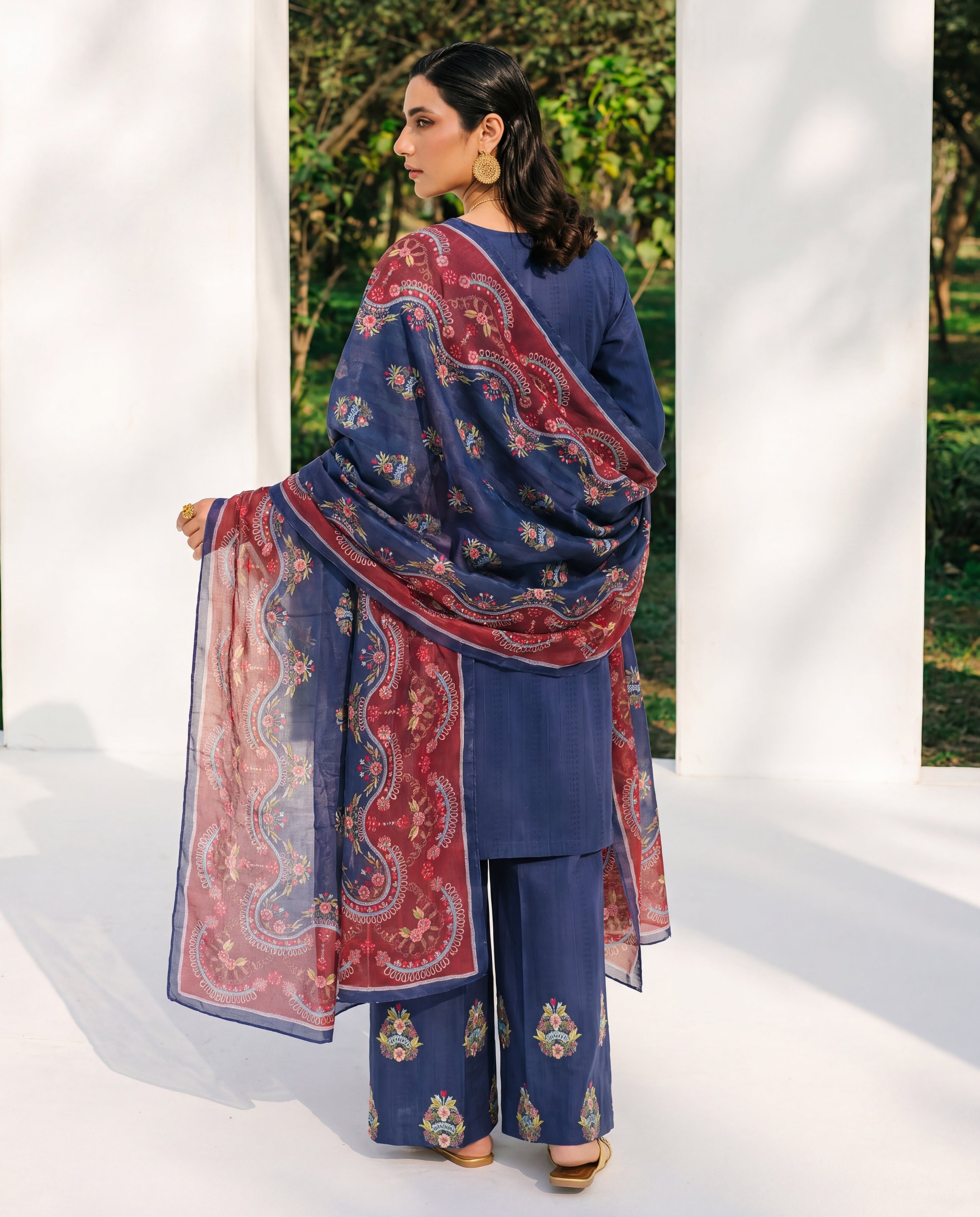 Carnation Premium Fabric Pakistani Summer Dresses - Sahiba-clothing - 7