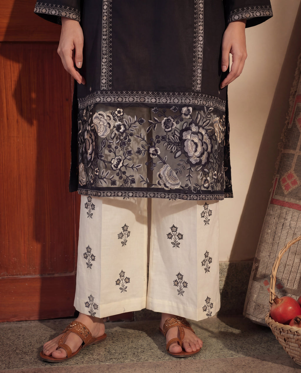 Celadon Black Premium Fabric Pakistani Summer Dresses - Sahiba-clothing - 3