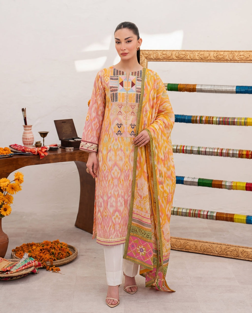 Charming Premium Fabric Pakistani Summer Dresses - Sahiba-clothing - 5