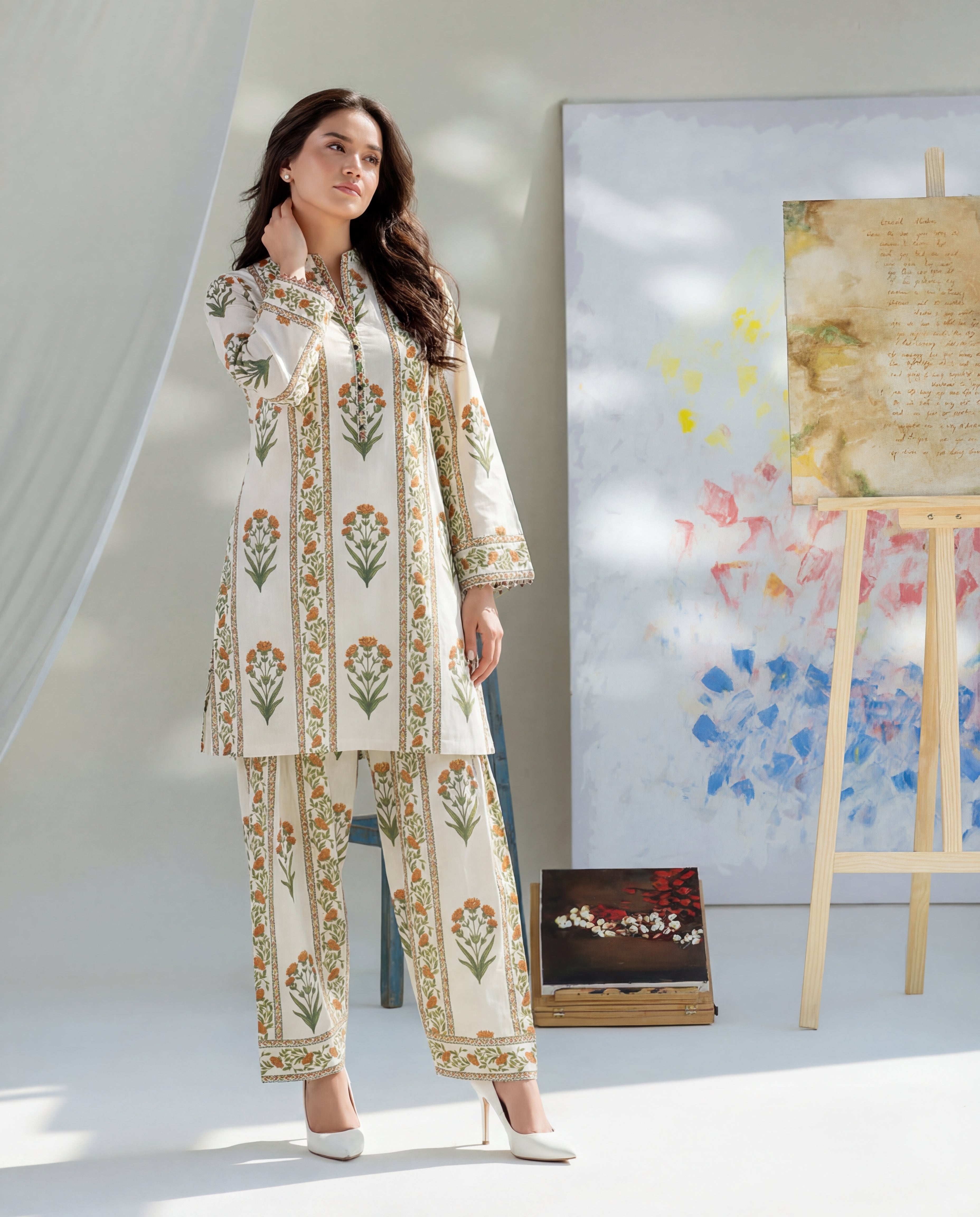 Cluster Premium Fabric Pakistani Summer Dresses - Sahiba-clothing - 1