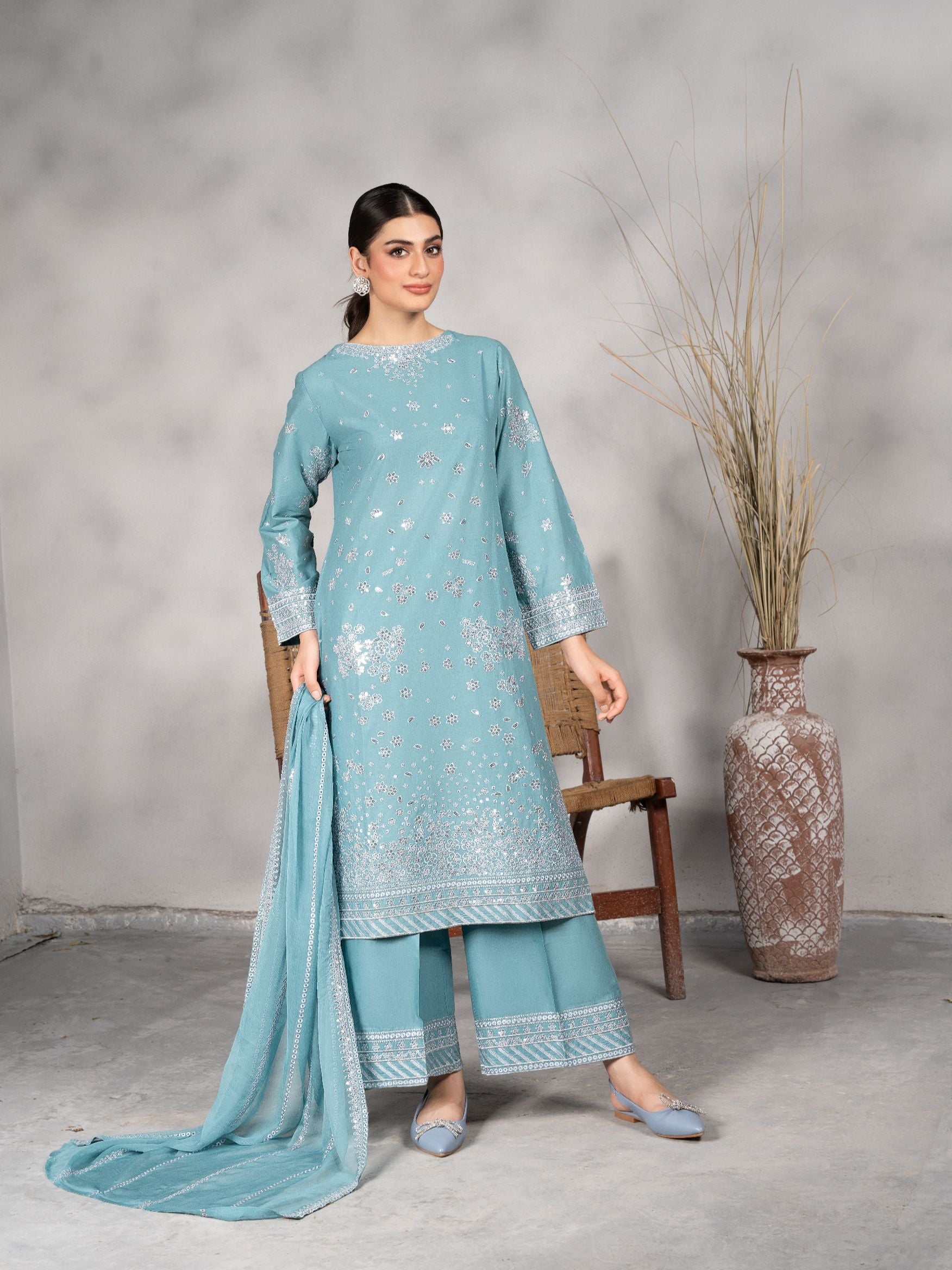 Bilonara Premium Fabric Pakistani Summer Dresses - Sahiba-clothing - 7