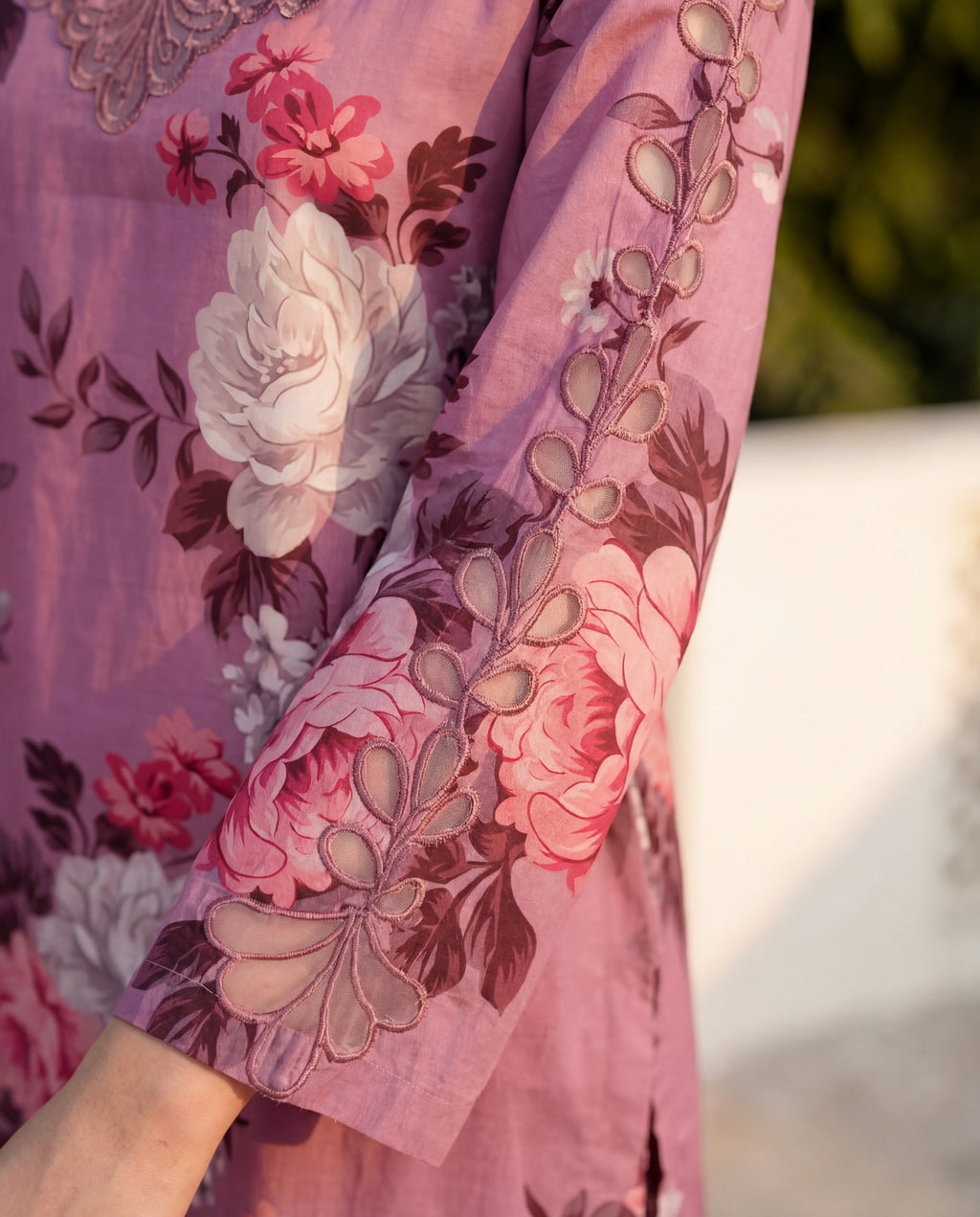 Courage - Pink Premium Fabric Pakistani Summer Dresses - Sahiba-clothing - 4