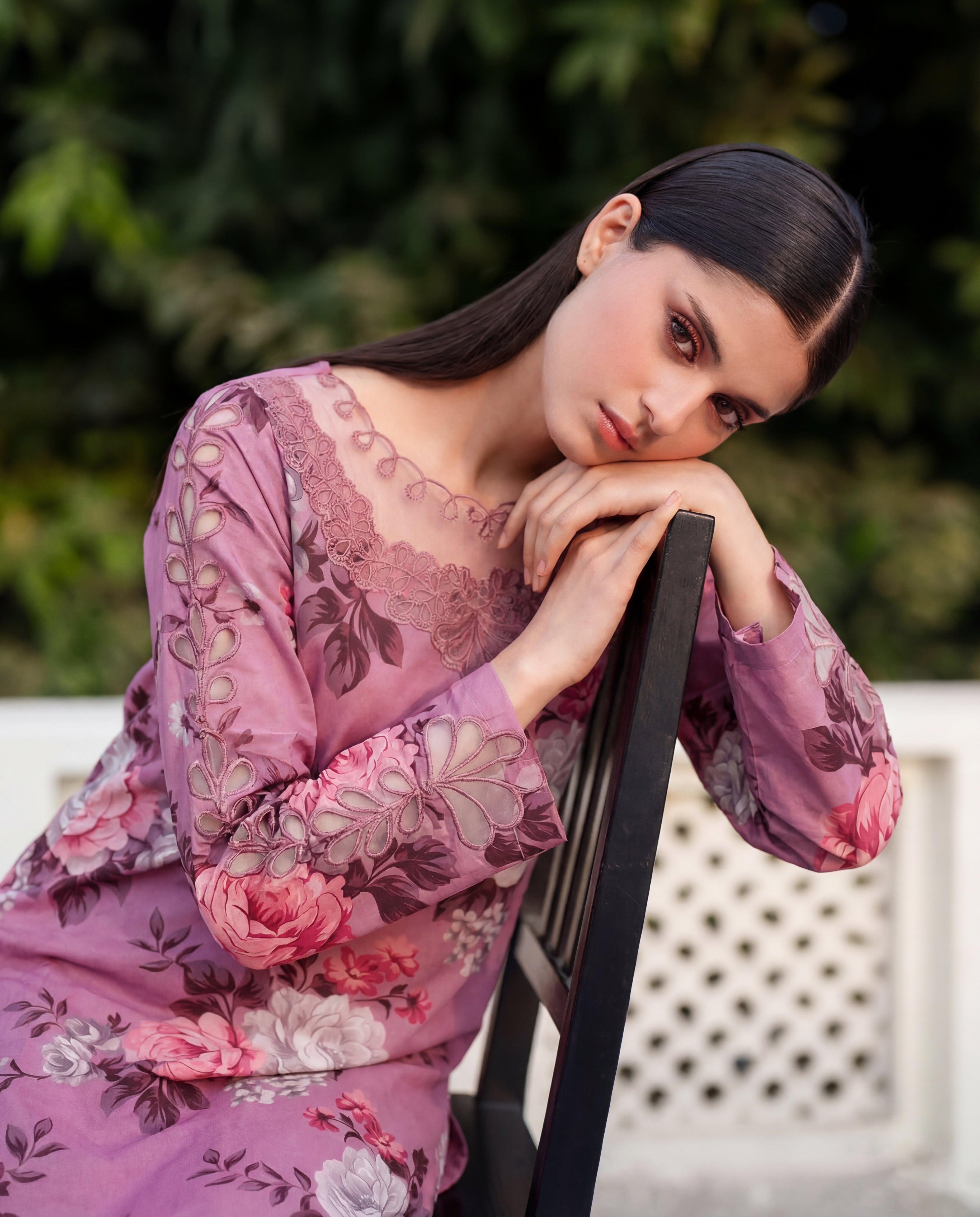 Courage - Pink Premium Fabric Pakistani Summer Dresses - Sahiba-clothing - 2