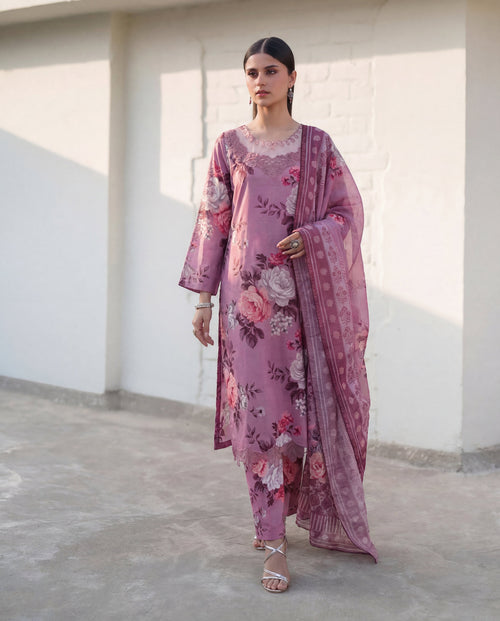 Courage - Pink Premium Fabric Pakistani Summer Dresses - Sahiba-clothing - 1