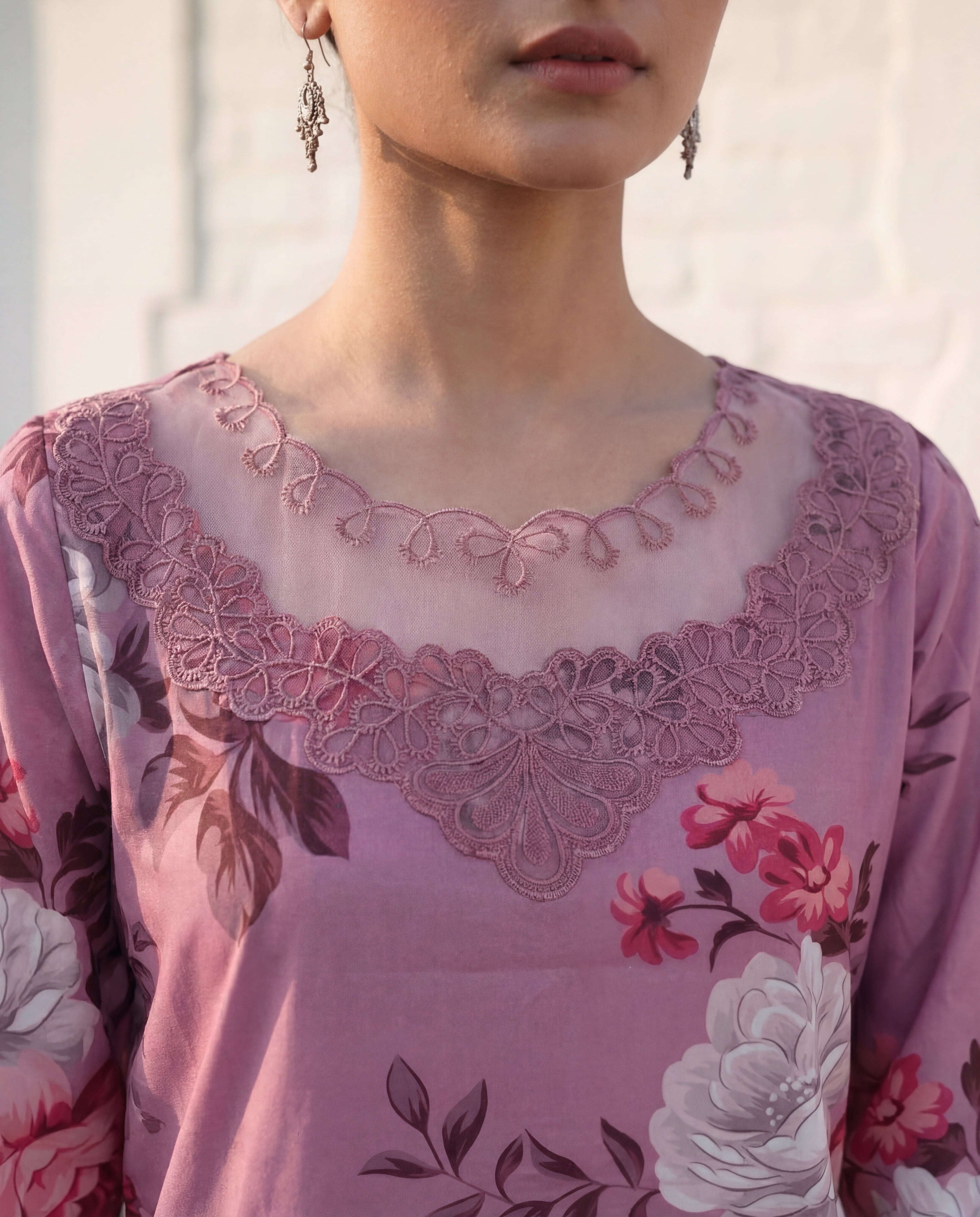 Courage - Pink Premium Fabric Pakistani Summer Dresses - Sahiba-clothing - 7