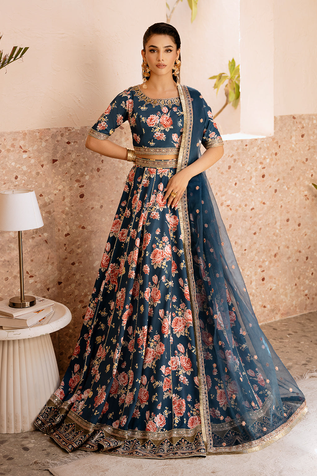 Charmeuse Pakistani Designer Dress