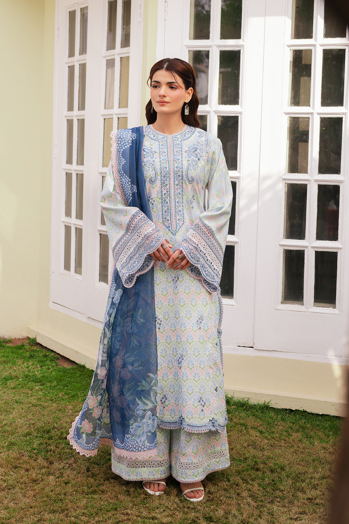 Sova Organza Pakistani Summer Dresses - Afrozeh - 1