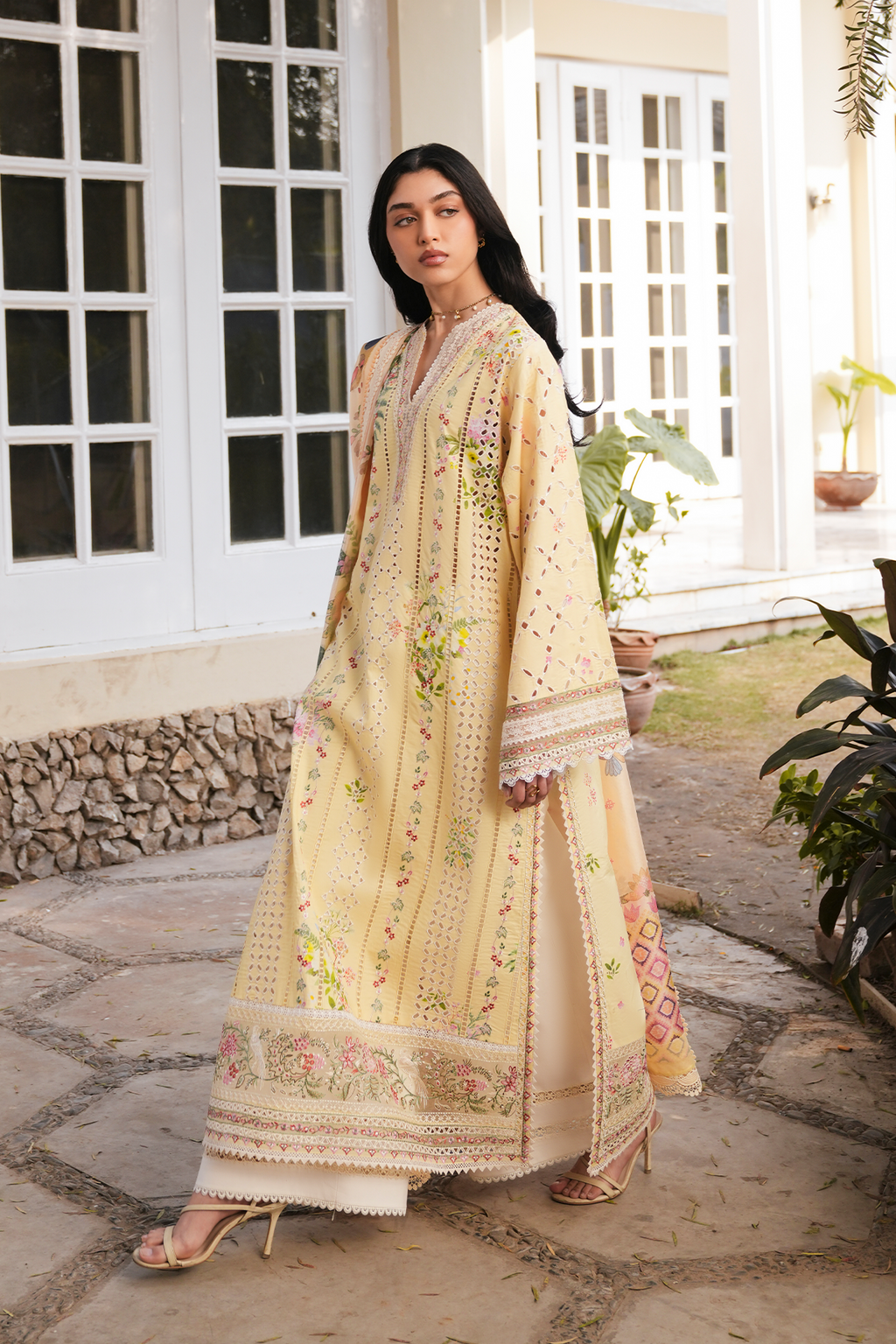Eira Organza Pakistani Summer Dresses - Afrozeh - 5