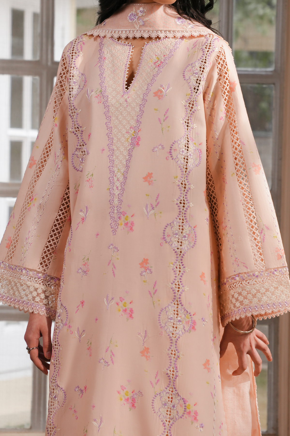 Mirel Organza Pakistani Summer Dresses - Afrozeh - 4