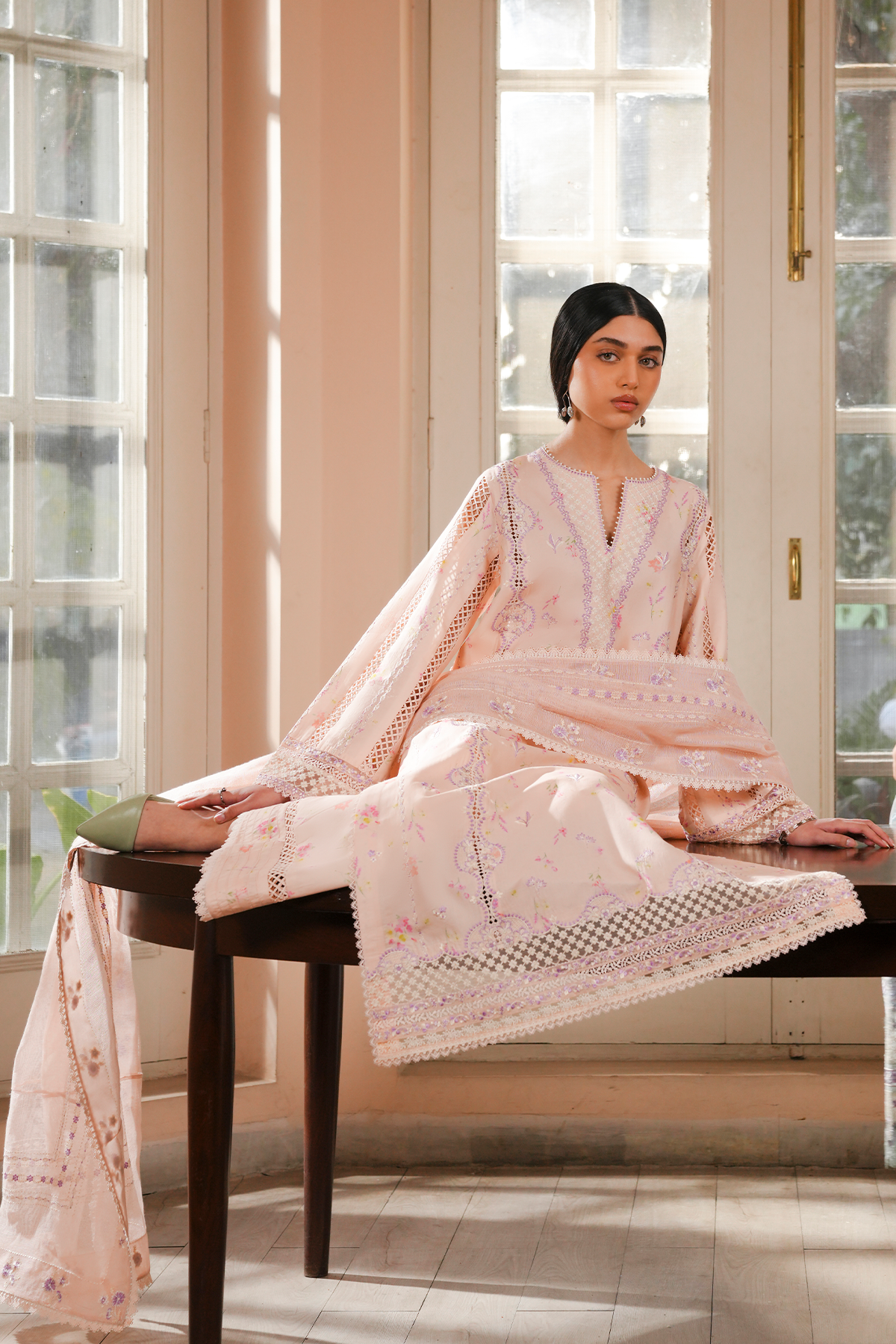 Mirel Organza Pakistani Summer Dresses - Afrozeh - 5