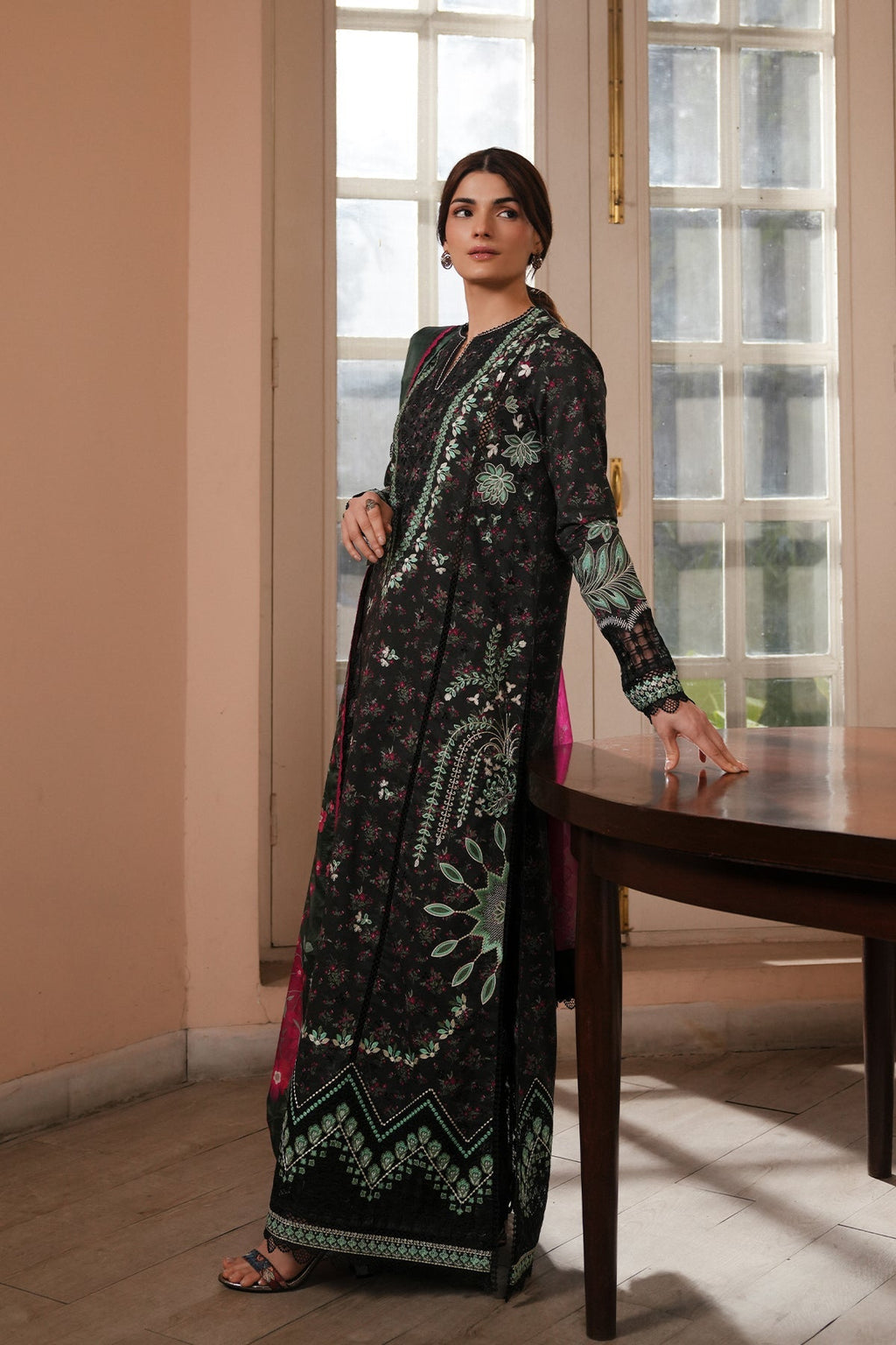 Faye Organza Pakistani Summer Dresses - Afrozeh - 5