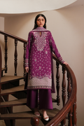 Lilace Organza Pakistani Summer Dresses - Afrozeh - 1