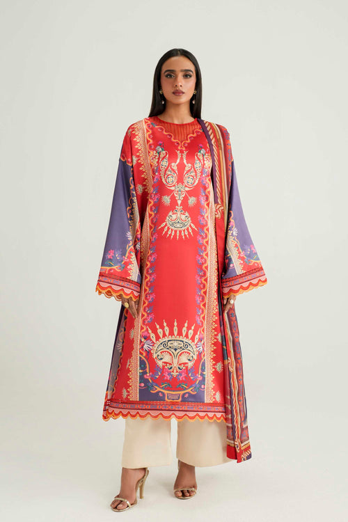 Coral Luxury Pakistani Fashion
