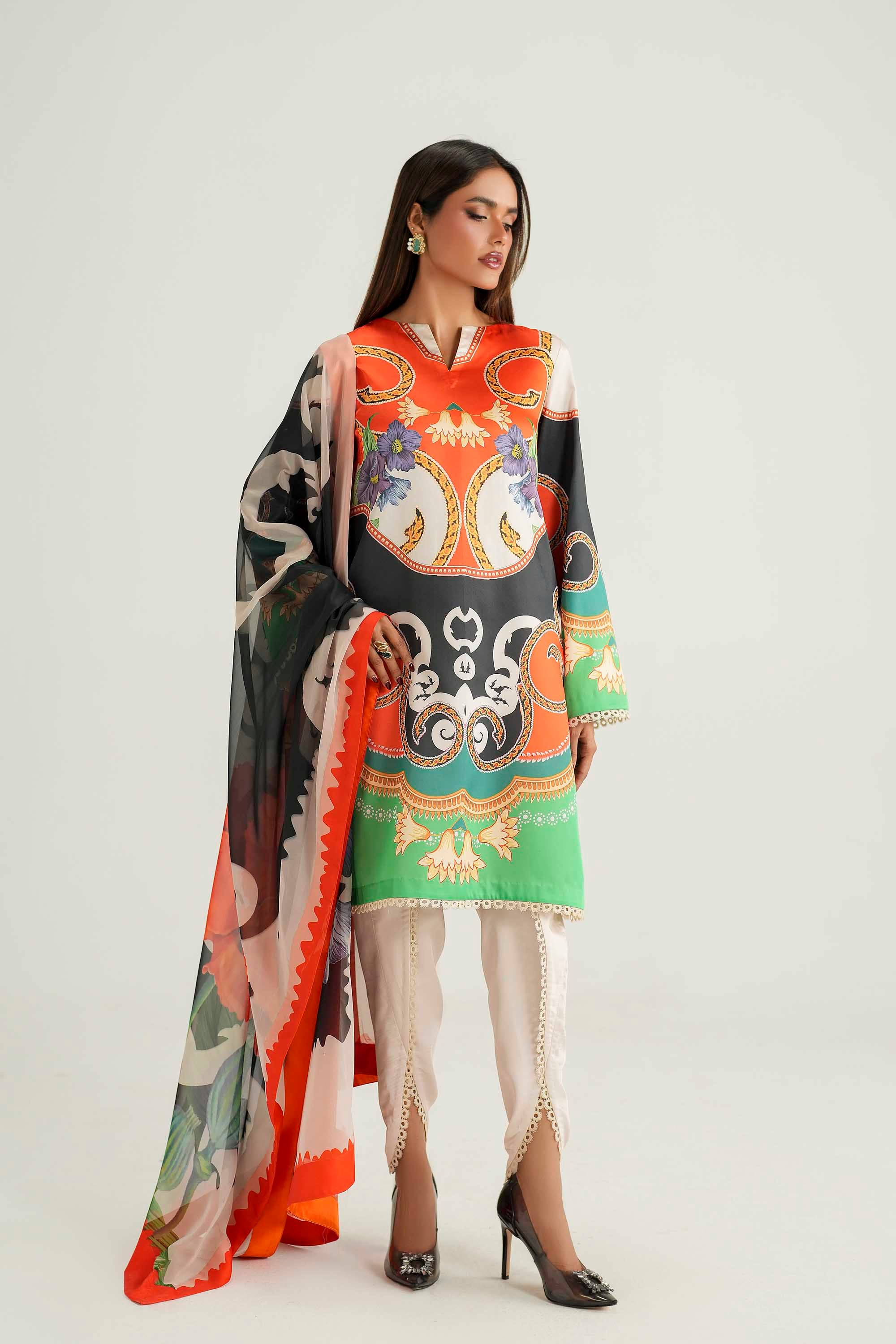 Vayla Silk Pakistani Casuals Dresses